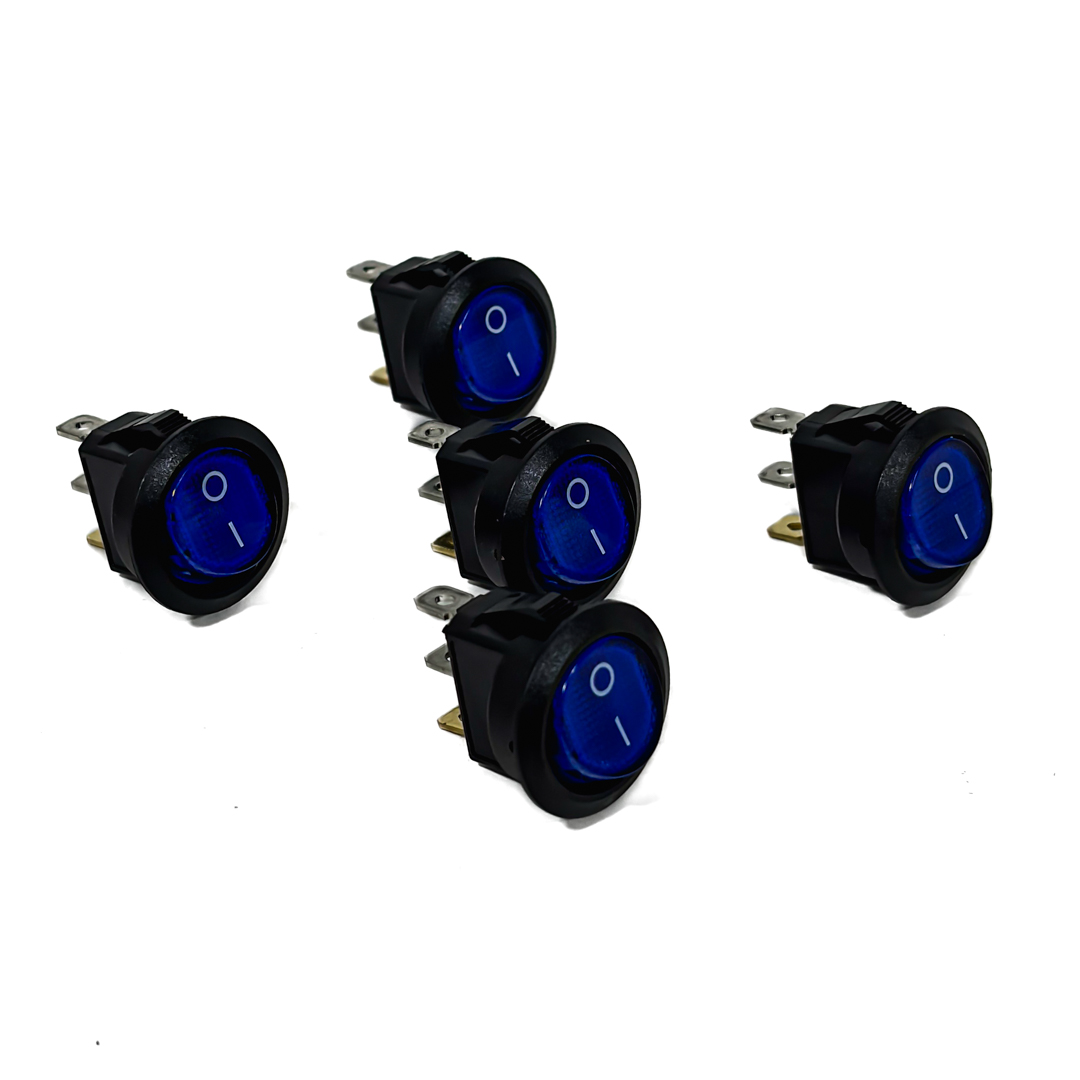 INTERRUPTOR BASCULANTE INTERRUPTOR BASCULANTE 12V-24 - 3 PIN ENCENDIDO APAGADO INDICADOR LED: ROJO