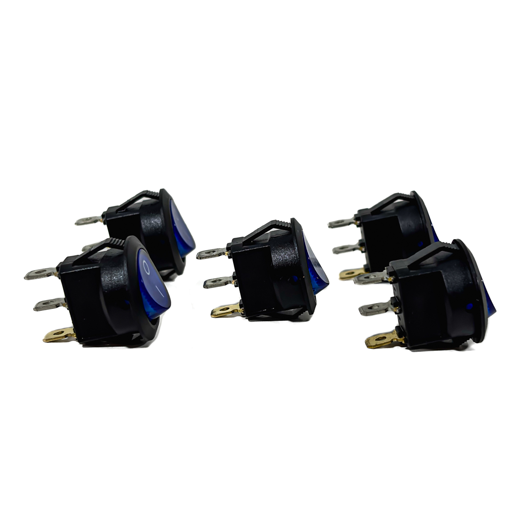 INTERRUPTOR BASCULANTE INTERRUPTOR BASCULANTE 12V-24 - 3 PIN ENCENDIDO APAGADO INDICADOR LED: ROJO - 4