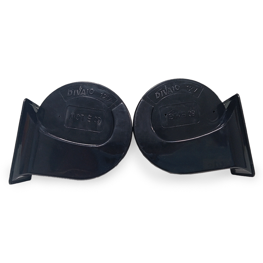 BOCINA TIPO KLAXON CARACOL 2 TERMINALES  VOLTAJE12V ENVASE POR JUEGO DIAMETRO 90MM CANTIDAD POR CAJA MASTER 30 - 6