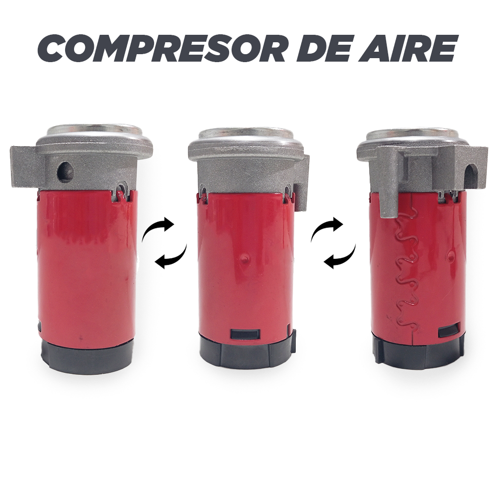 BOCINA CON COMPRESOR CORNETA DOBLE  VOLTAJE 12V VOLTAJE 12V - 8