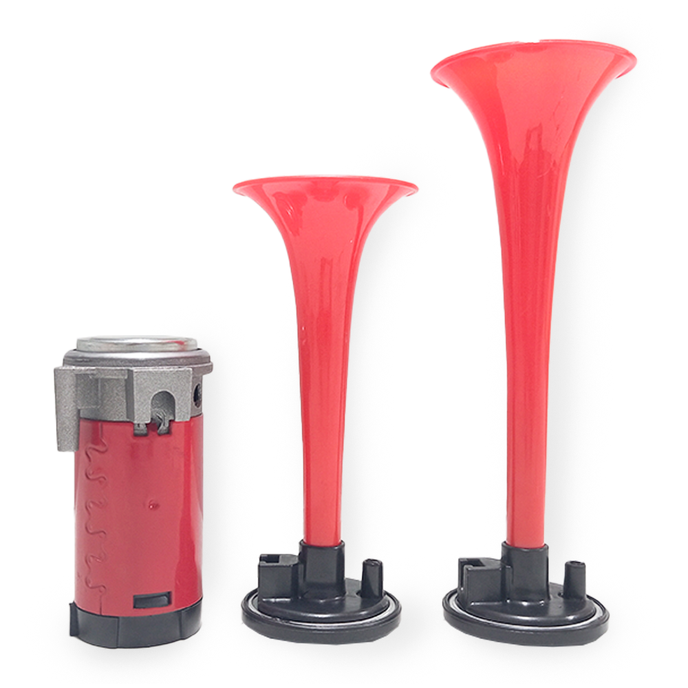 BOCINA CON COMPRESOR CORNETA DOBLE VOLTAJE 24V ENVASE POR JUEGO - 2