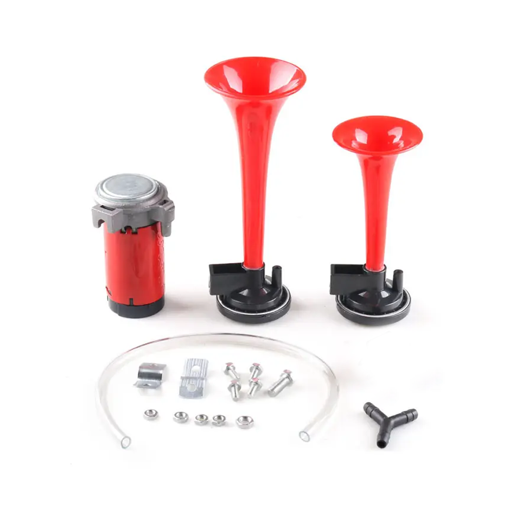 BOCINA CON COMPRESOR CORNETA DOBLE VOLTAJE 24V ENVASE POR JUEGO - 5