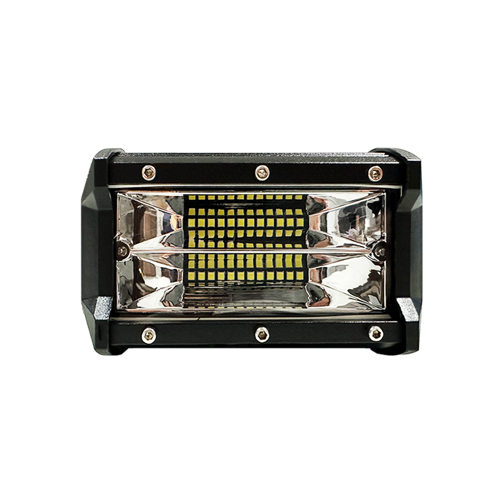 OFF ROAD BARRA DE LED PLUS RECTA BARRA DE LED DE 72 WATTS CON DISPLAY 3030 SMD ILMUNIACION  - 13.5 CM DE LARGO COLOR BLANCO - CARCAZA DE ALUMINIO - HAZ DE LUZ SPOT - 4