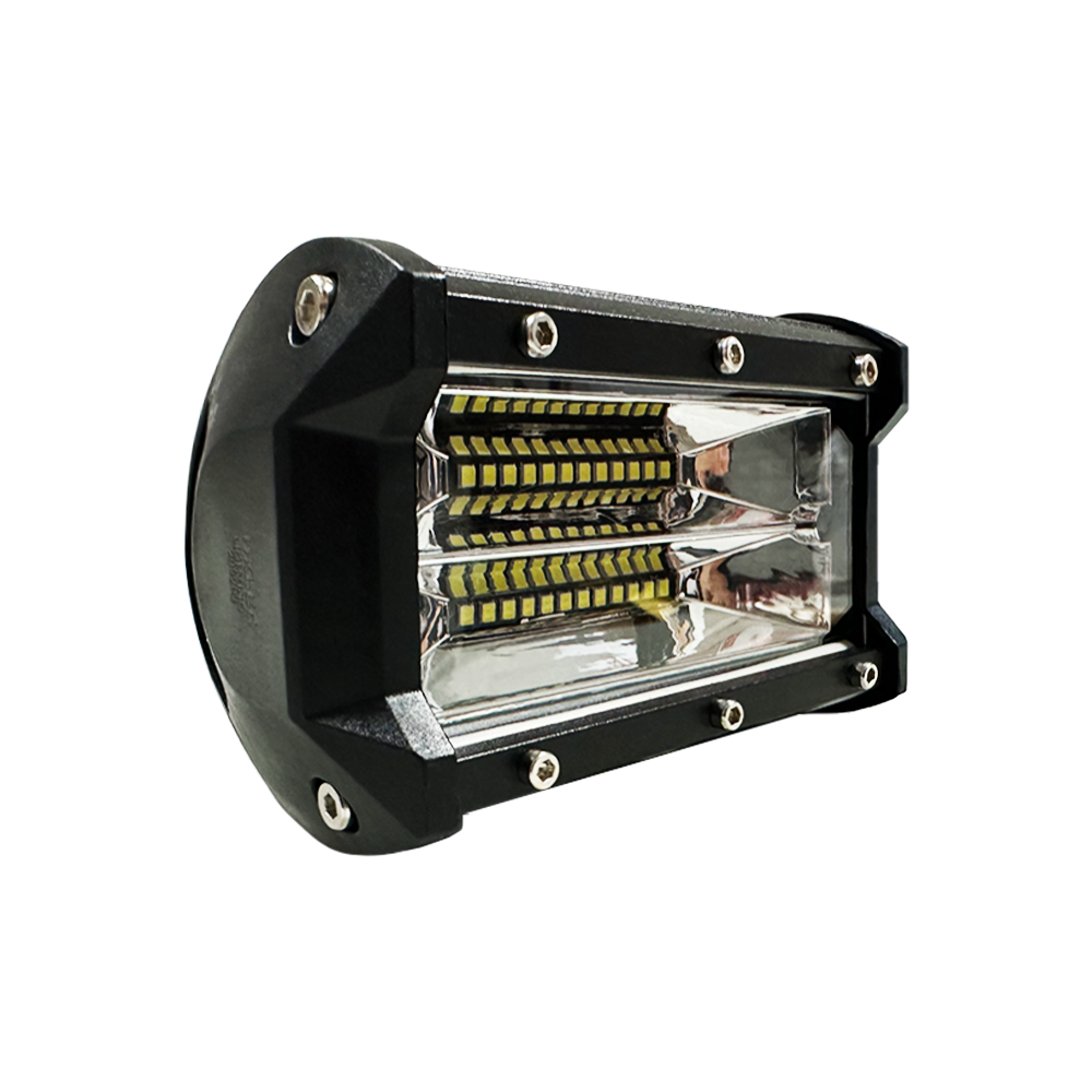 OFF ROAD BARRA DE LED PLUS RECTA BARRA DE LED DE 72 WATTS CON DISPLAY 3030 SMD ILMUNIACION  - 13.5 CM DE LARGO COLOR BLANCO - CARCAZA DE ALUMINIO - HAZ DE LUZ SPOT - 5