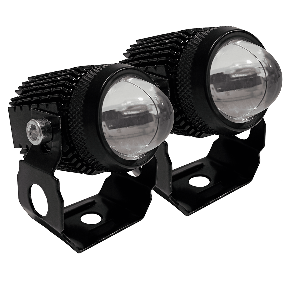 OFF ROAD FARO DE LED UNIVERSAL LUZ LED BLANCA Y AMBAR CON FUNCIONES ESTABLE Y FLASH INDIVIDUALES Y COMBINADAS 9V-36V 1 LED - 20 WATTS  MEDIDAS 56*36*75 (mm) - 3