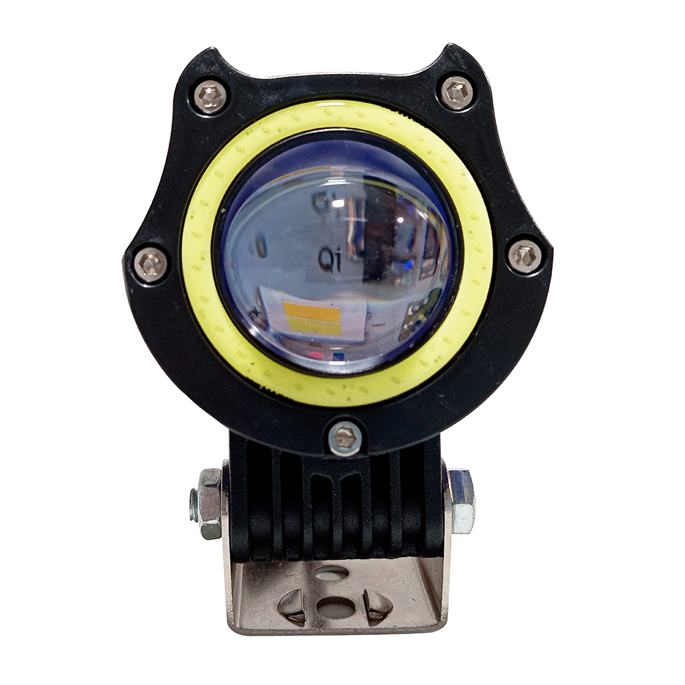 OFF ROAD FARO DE LED UNIVERSAL LUZ LED BLANCA ESTABLE CON FUNCION FLASH Y OJO DE ANGEL BLANCO 9V-36V 1 LED - 40 WATTS  MEDIDAS 58*60*100 (mm) - 4