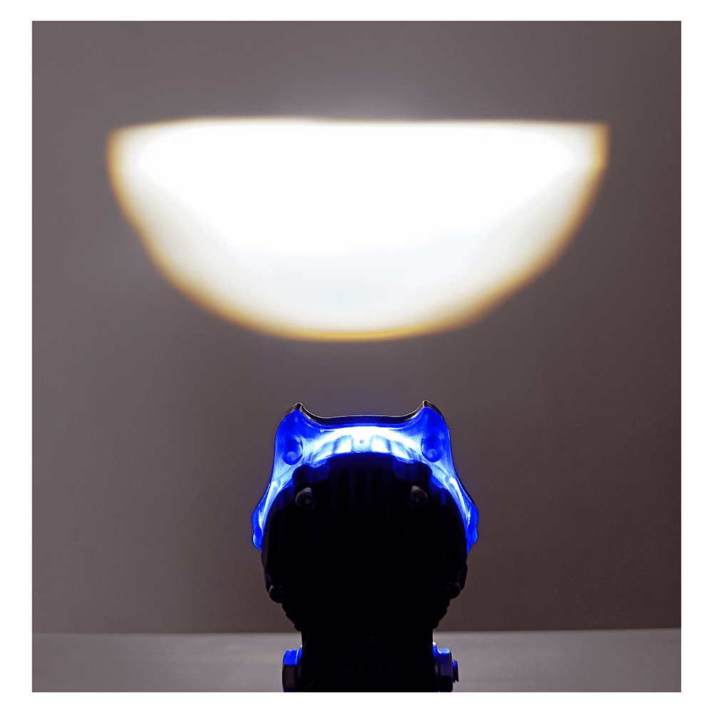 OFF ROAD FARO DE LED UNIVERSAL LUZ LED BLANCA ESTABLE CON FUNCION FLASH Y OJO DE ANGEL BLANCO 9V-36V 1 LED - 40 WATTS  MEDIDAS 58*60*100 (mm) - 9