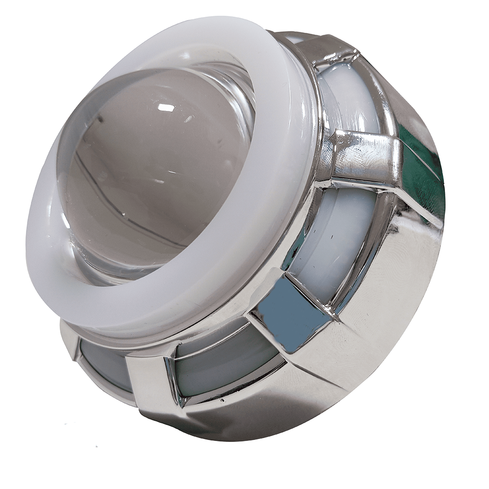 OFF ROAD FARO DE LED UNIVERSAL LUZ LED BLANCA ESTABLE CON FUNCION FLASH Y OJO DE ANGEL AZUL Y ROJO 9V-36V 1 LED - 30 WATTS  MEDIDAS 84 X 90 mm - 6