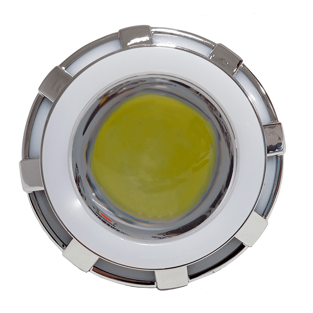 OFF ROAD FARO DE LED UNIVERSAL LUZ LED BLANCA ESTABLE CON FUNCION FLASH Y OJO DE ANGEL AZUL Y ROJO 9V-36V 1 LED - 30 WATTS  MEDIDAS 84 X 90 mm - 7