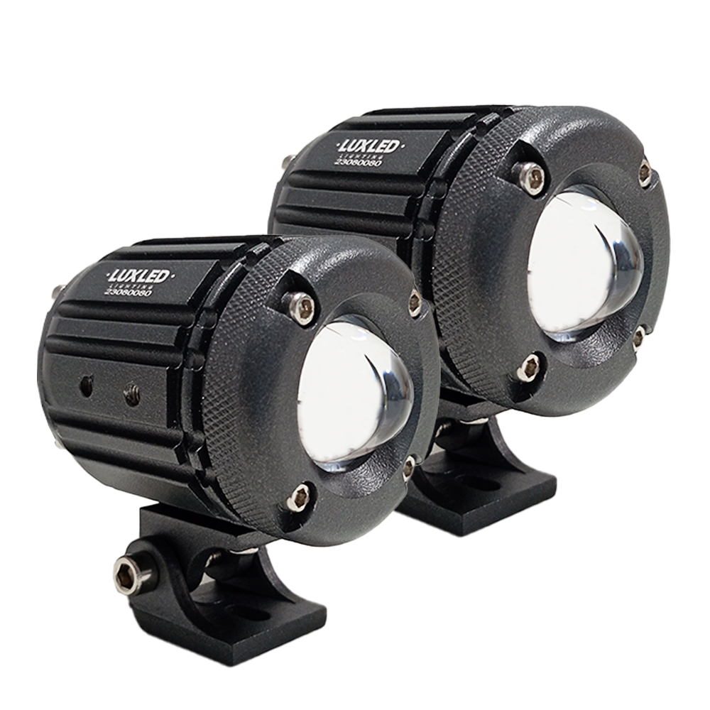 OFF ROAD FARO DE LED UNIVERSAL LUZ LED BLANCA Y AMBAR ESTABLE CON CAMBIO DE LUZ 9V-36V 1 LED - 18 WATTS - JUEGO DE 2 UNIDADES MEDIDAS 105*55(mm) - 7
