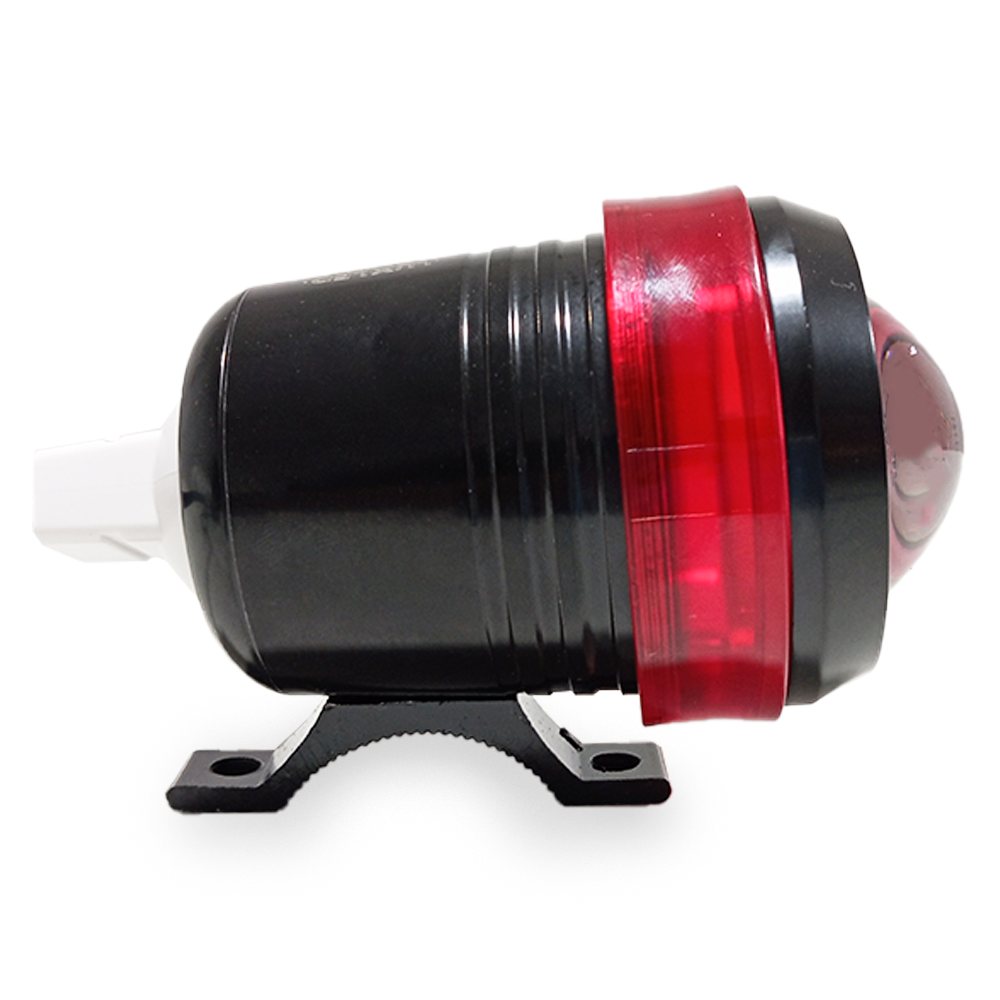 OFF ROAD FARO DE LED UNIVERSAL LUZ LED BLANCA ESTABLE CON FUNCION FLASH Y ARO ROJO 9V-36V 1 LED - 20 WATTS  MEDIDAS 110*65 (mm) - 7