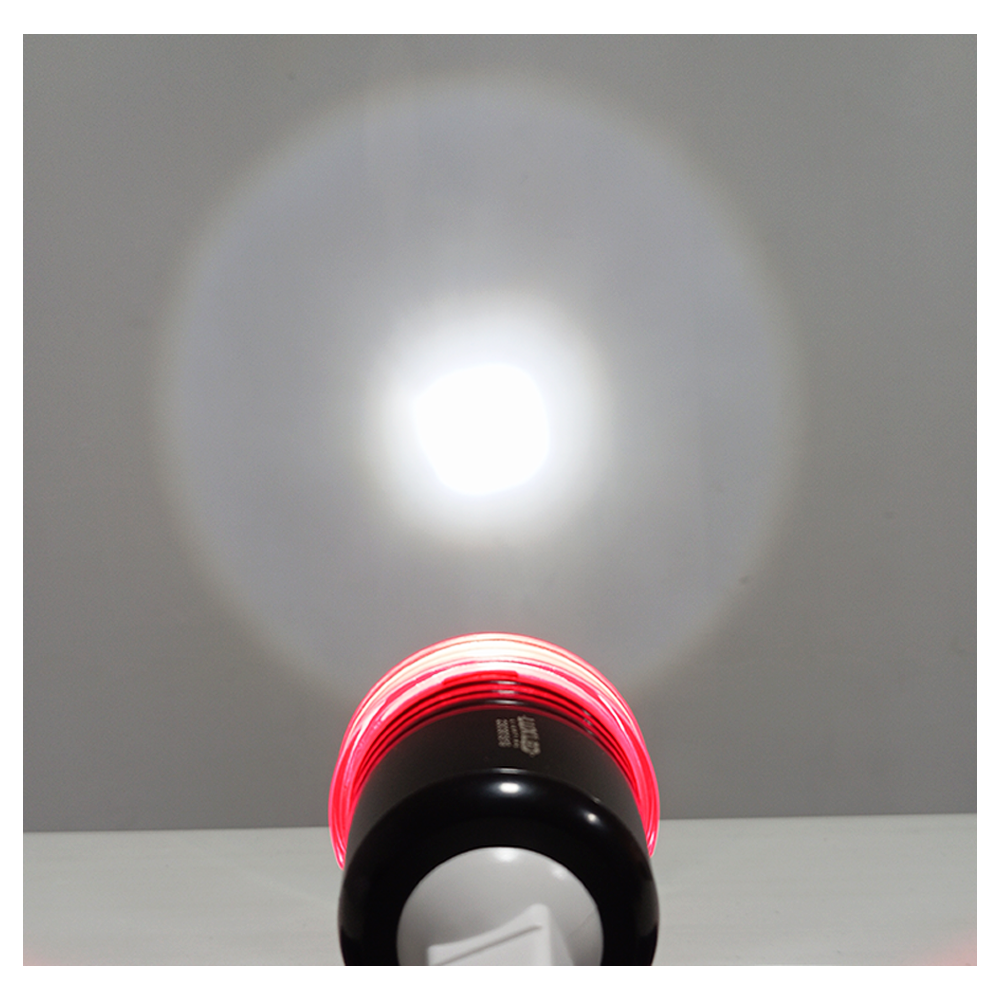 OFF ROAD FARO DE LED UNIVERSAL LUZ LED BLANCA ESTABLE CON FUNCION FLASH Y ARO ROJO 9V-36V 1 LED - 20 WATTS  MEDIDAS 110*65 (mm) - 10