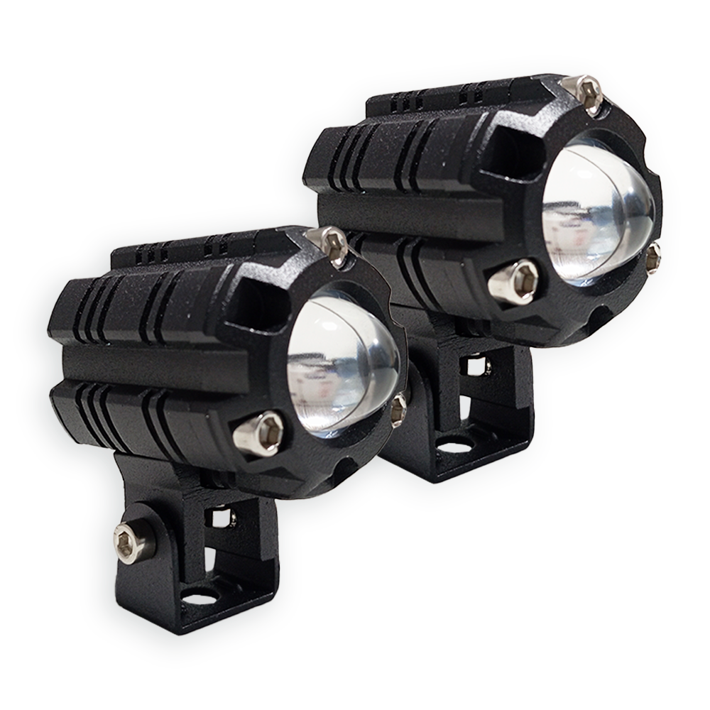 OFF ROAD FARO DE LED UNIVERSAL LUZ LED BLANCA Y AMBAR ESTABLE CON CAMBIO DE LUZ Y FUNCION FLASH 9V-36V 1 LED - 18 WATTS - JUEGO DE 2 UNIDADES MEDIDAS 64.5 * 66 * 48 (mm) - 5