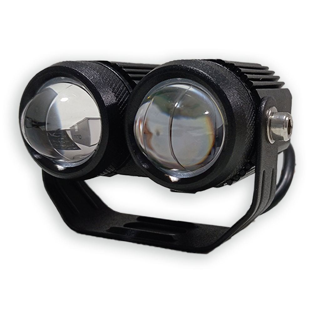OFF ROAD FARO DE LED UNIVERSAL LUZ LED BLANCA Y AMBAR ESTABLE CON CAMBIO DE LUZ Y FUNCION FLASH 9V-36V 1 LED - 36 WATTS - JUEGO DE 2 UNIDADES MEDIDAS 85*70*62 (mm) - 6