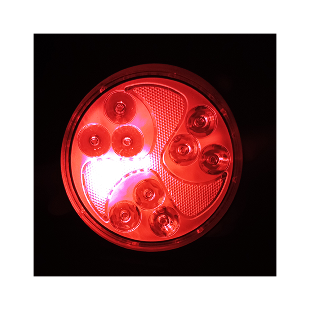 OFF ROAD FARO DE LED UNIVERSAL FARO DE LED CIRULAR - 47 LED 141W BLANCO CON  DRL RUNNING RGB 10.8X2X11CM 12V A 36VV - 9