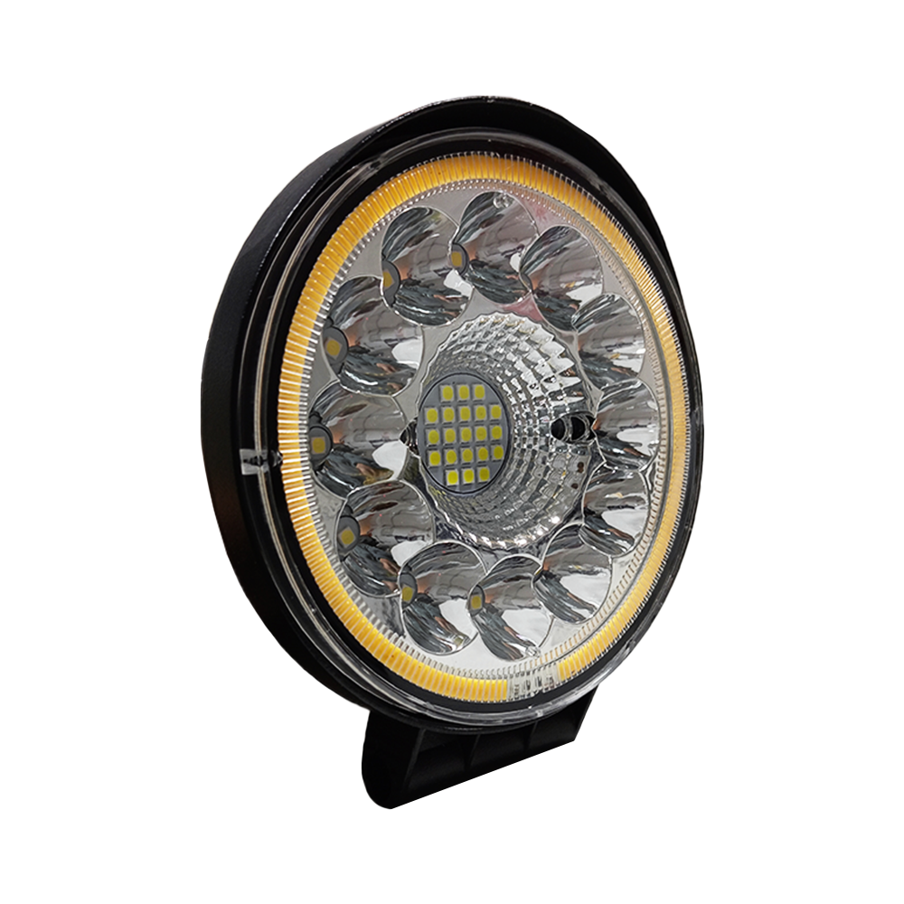 OFF ROAD FARO DE LED FARO DE LED CIRULAR - 33 LED 99W BLANCO 10.8X2X11CM DOS FUNCIONES: BAJA Y FLASH - 6