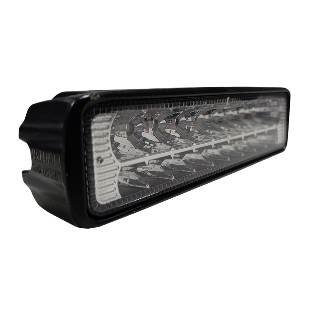 OFF ROAD FARO DE LED UNIVERSAL RECTANGULAR 18 WATTS (6 LED  3 WATTS) COLOR BLANCO / AMBAR 12V / 24V - HAZ DE LUZ SPOT - - 7