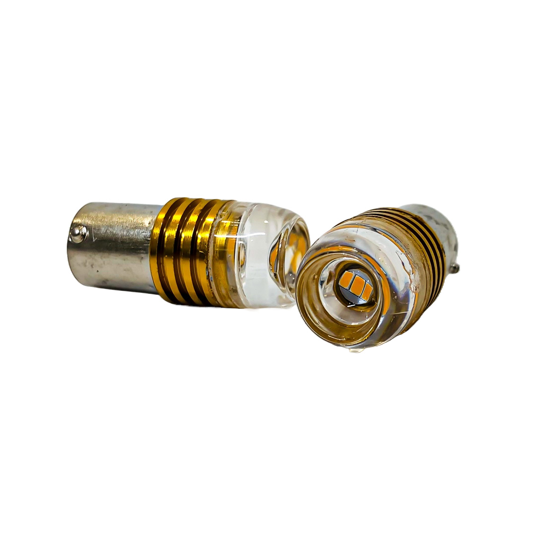 LED SEÑALIZACION CERAMIK BLISTER X 2 - 1141 - 1156 - P21W LED CERAMIK 5630   -AMBAR 12V- BLISTER X 2 UNIDADES - 3