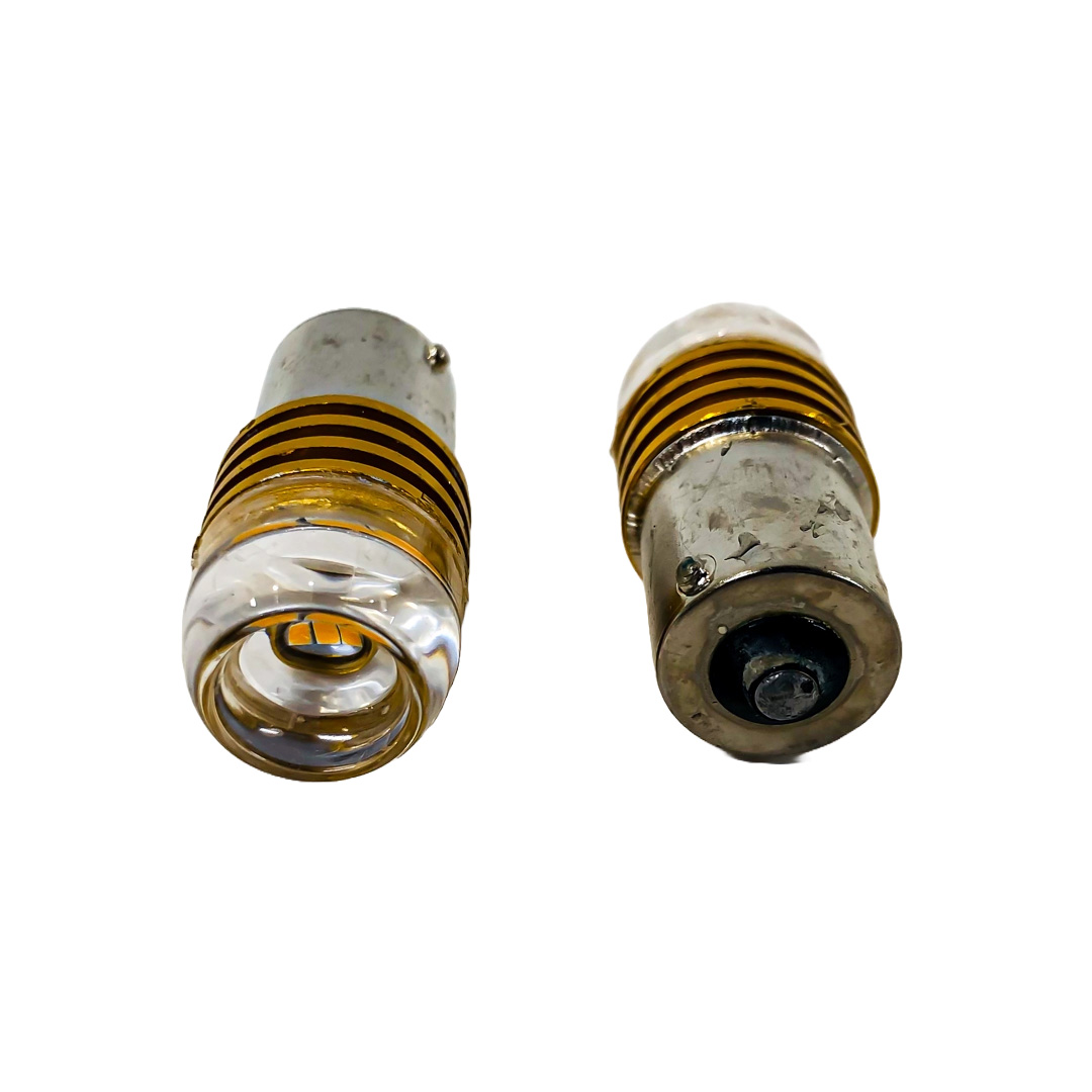 LED SEÑALIZACION CERAMIK BLISTER X 2 - 1141 - 1156 - P21W LED CERAMIK 5630   -AMBAR 12V- BLISTER X 2 UNIDADES - 4