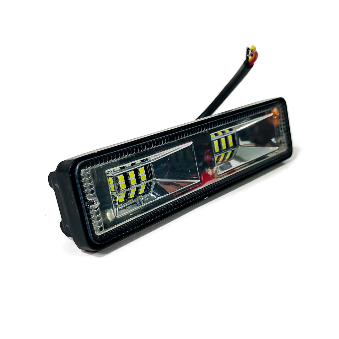OFF ROAD FARO DE LED FARO DE LED RECTANGULAR - MICRO CHIP 18 LED  CADA UNO BLANCO 15.5X4.3X4.1CM DUAL FLASH - 2