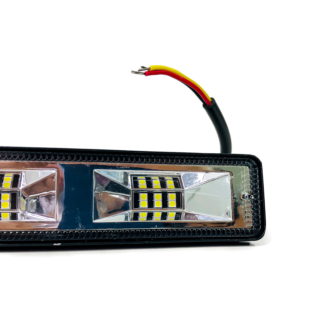 OFF ROAD FARO DE LED FARO DE LED RECTANGULAR - MICRO CHIP 18 LED  CADA UNO BLANCO 15.5X4.3X4.1CM DUAL FLASH - 3