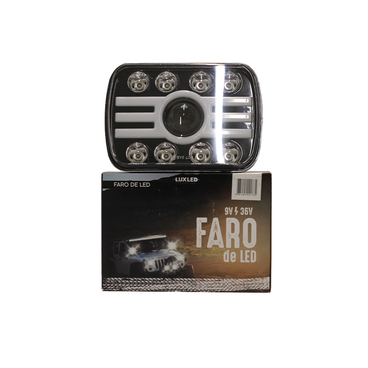 OFF ROAD FARO DE LED FARO RECTANGULAR 19,5x14CM 16 LEDS, 34W, 4 FUNCIONES, ALTA Y BAJA - 4