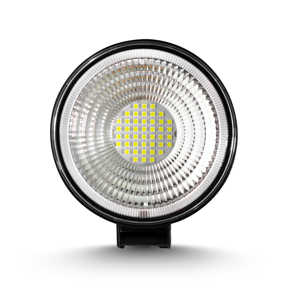 OFF ROAD FARO DE LED FARO DE LED REDONDO - 32 LED 96W MAS PLACA SMD  UNO  BLANCO 10.8X2X11CM