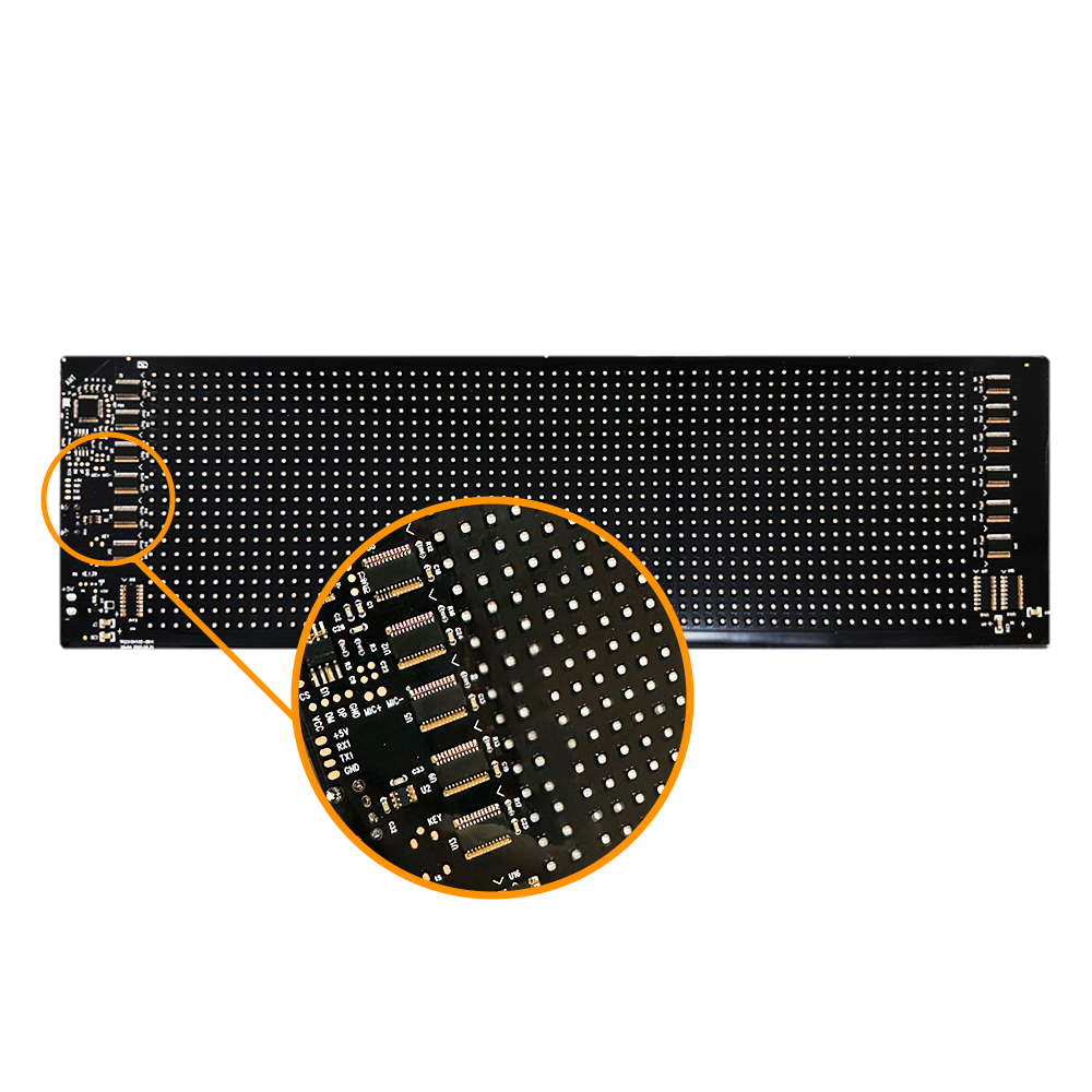 PANEL LED RGB 1536 LEDS l 16*96 PIXELES MEDIDAS 12 X 60 cm 12V / 24V CONEXION USB BLUETOOTH CON APP Y CONTROL REMOTO - 6