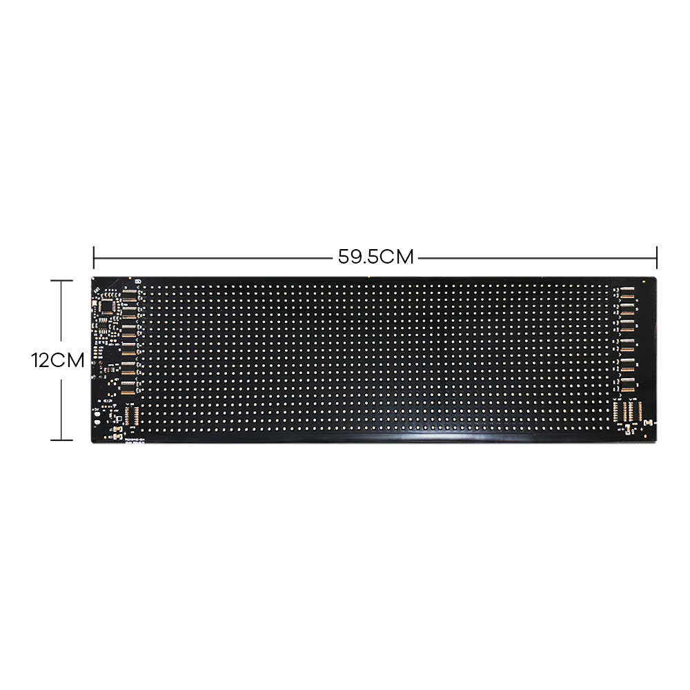 PANEL LED RGB 1536 LEDS l 16*96 PIXELES MEDIDAS 12 X 60 cm 12V / 24V CONEXION USB BLUETOOTH CON APP Y CONTROL REMOTO - 7