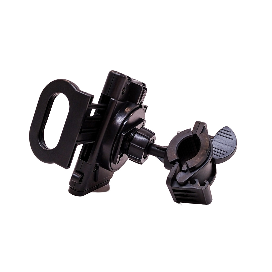 ACCESORIO PARA CELULAR SOPORTE CELULAR / GPS PARA BICIS Y MOTOS AMARILLO + NEGRO - 3