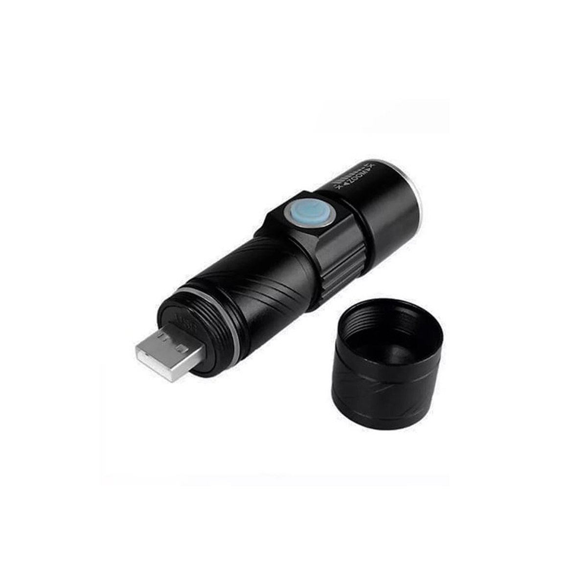 ACCESORIO PARA CELULAR LINTERNA A PILA + OPCION DE LUZ FLASH DESTELLANTE NEGRO - 2