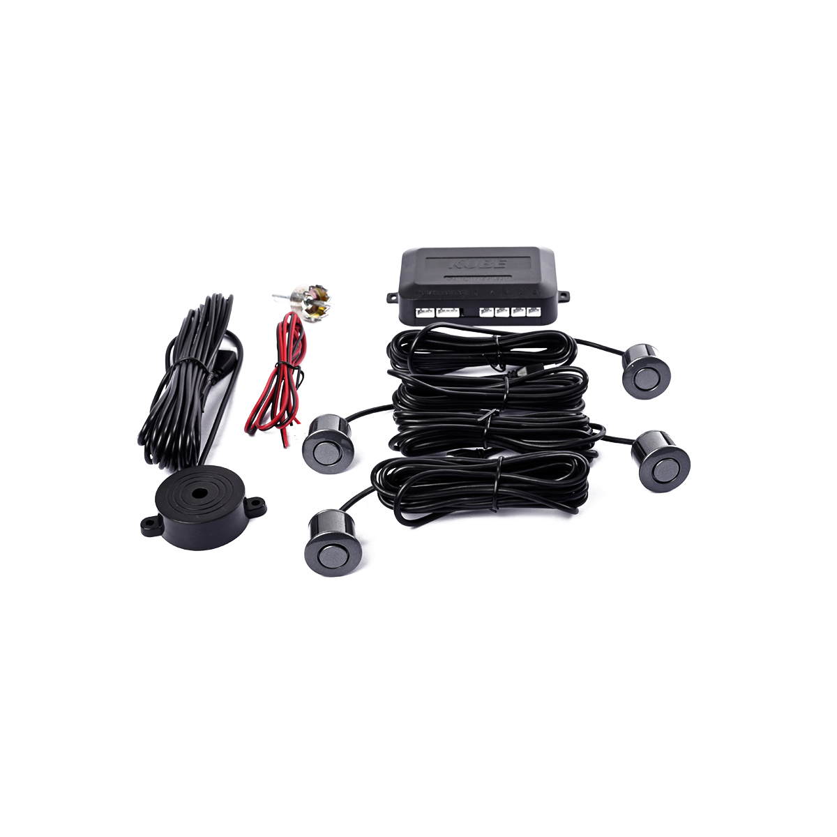 KIT DE SENSORES DE ESTACIONAMIENTO CON D GRIS TOPO - UNIVERSAL - 4