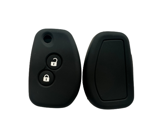 CUBRE LLAVE DE SILICONA REANULT SANDERO - CLIO - LOGAN - DUSTER - COLOR NEGRO - 2