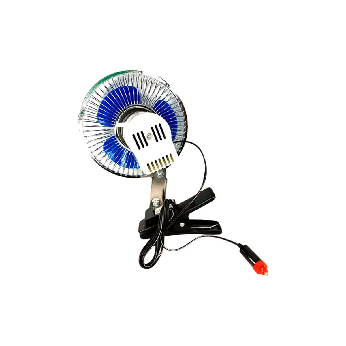 VENTILADOR VENTILADOR METALICO 6 12V UNIVERSAL CON CLIP PLATEADO 6 DIAMETRO 180MM CANTIDAD POR CAJA 12 - 7