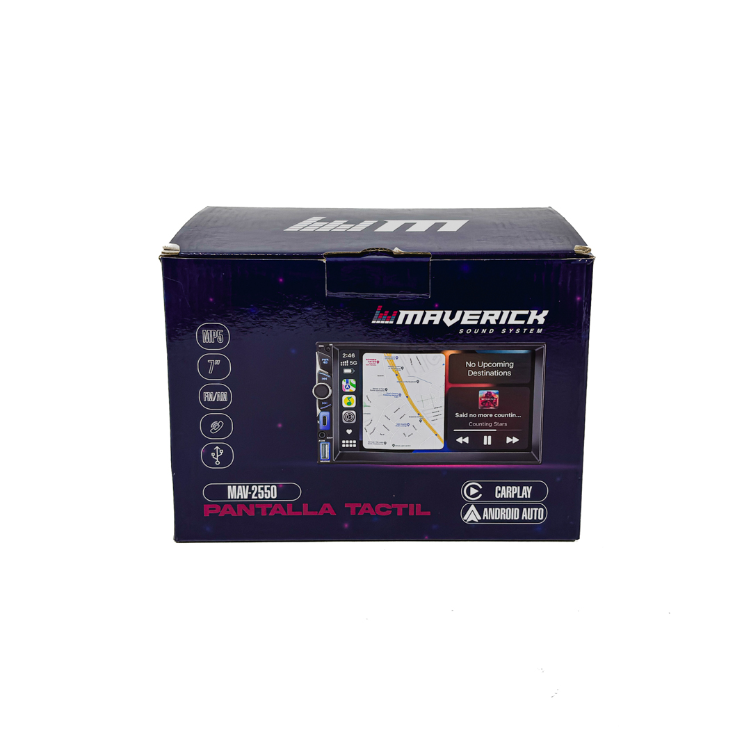 EQUIPO MULTIMEDIA 2 DIN 7" CON TOUCH SCREEN SISTEMA ANDROID 10.0 MEMRIA 2+32G, CARPLAY + ANDROID AUTO BLUETOOTH, AM / FM RADIO, CONEXION USB , RGB, FICHA ISO, POTENCIA 4*45W, INCLUYE CONTROL REMOTO - 7