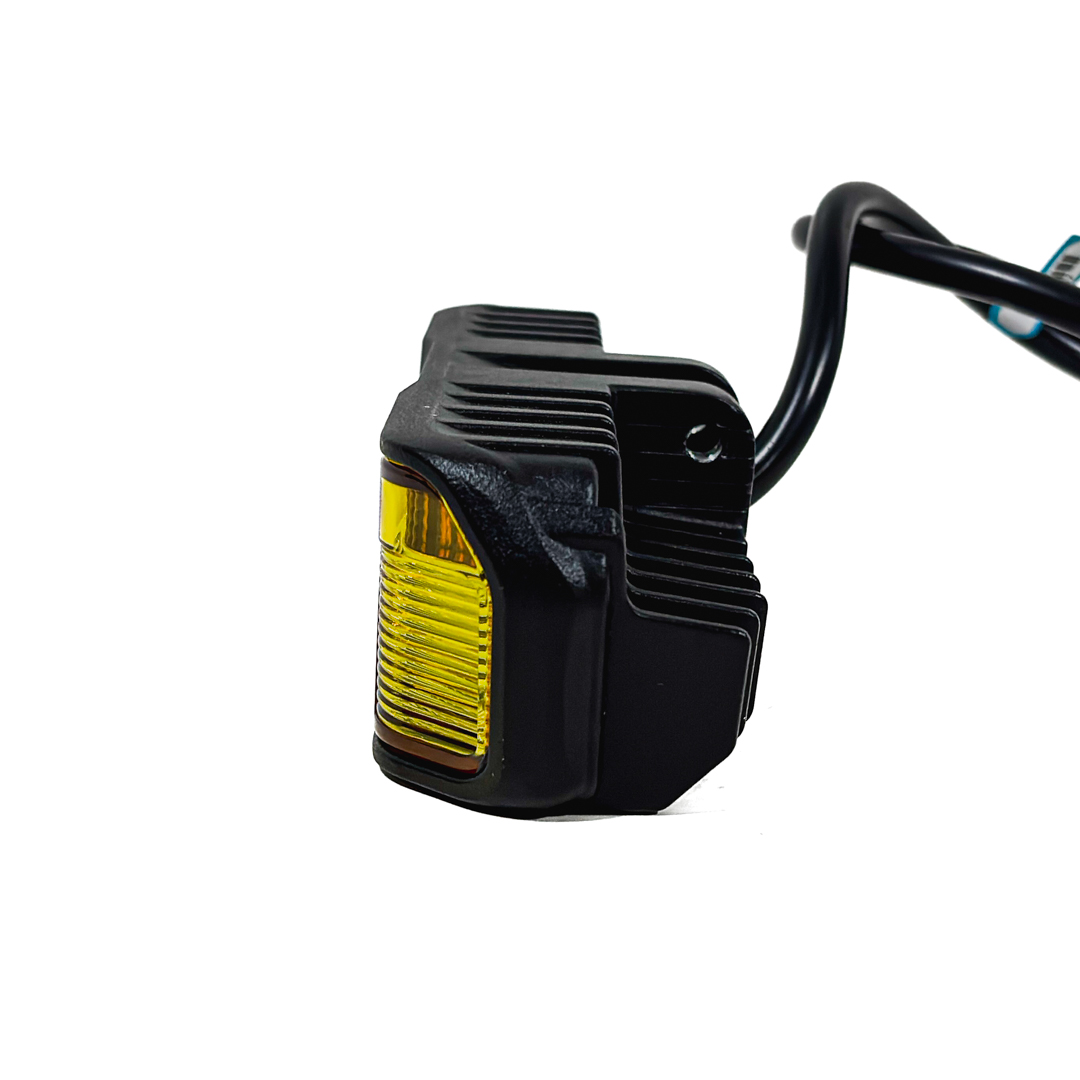 OFF ROAD FARO DE LED UNIVERSAL REDONDO 5.5" AMBAR CON GIROS AMBAR 40 WATTS - 8 CHIP LED OSRAM OSLON - 12V/24V COLOR AMBAR - 4