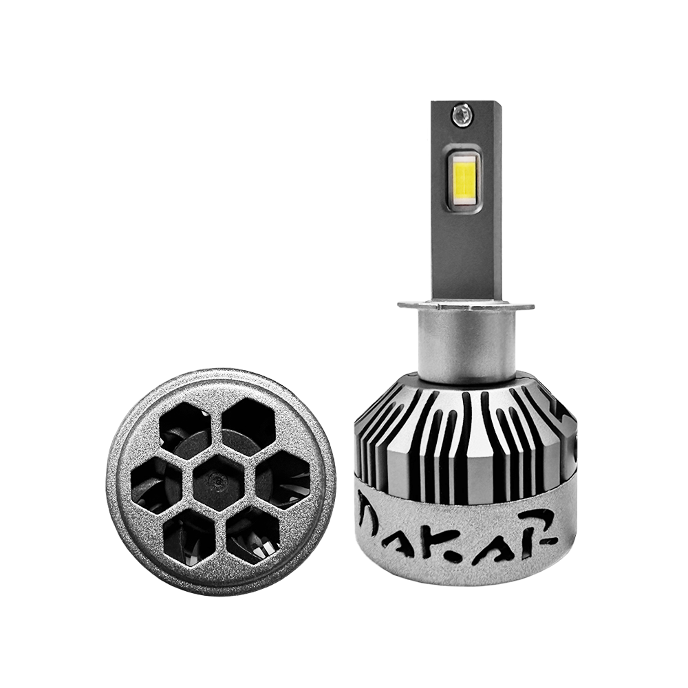 OFF ROAD KIT DE LED DAKAR NEW SERIES CANBUS TRUCK - H1 DAKAR NEW SERIES 50% + LUZ CHIP CSP SUPER CANBUS 45000 LUMENS 55 WATTS 12V - 24V CON COOLER - 2