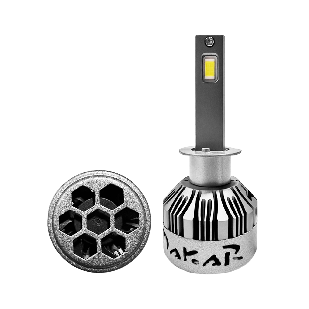 OFF ROAD KIT DE LED DAKAR NEW SERIES CANBUS TRUCK - H3 DAKAR NEW SERIES 50% + LUZ CHIP CSP SUPER CANBUS 45000 LUMENS 55 WATTS 12V - 24V CON COOLER - 2
