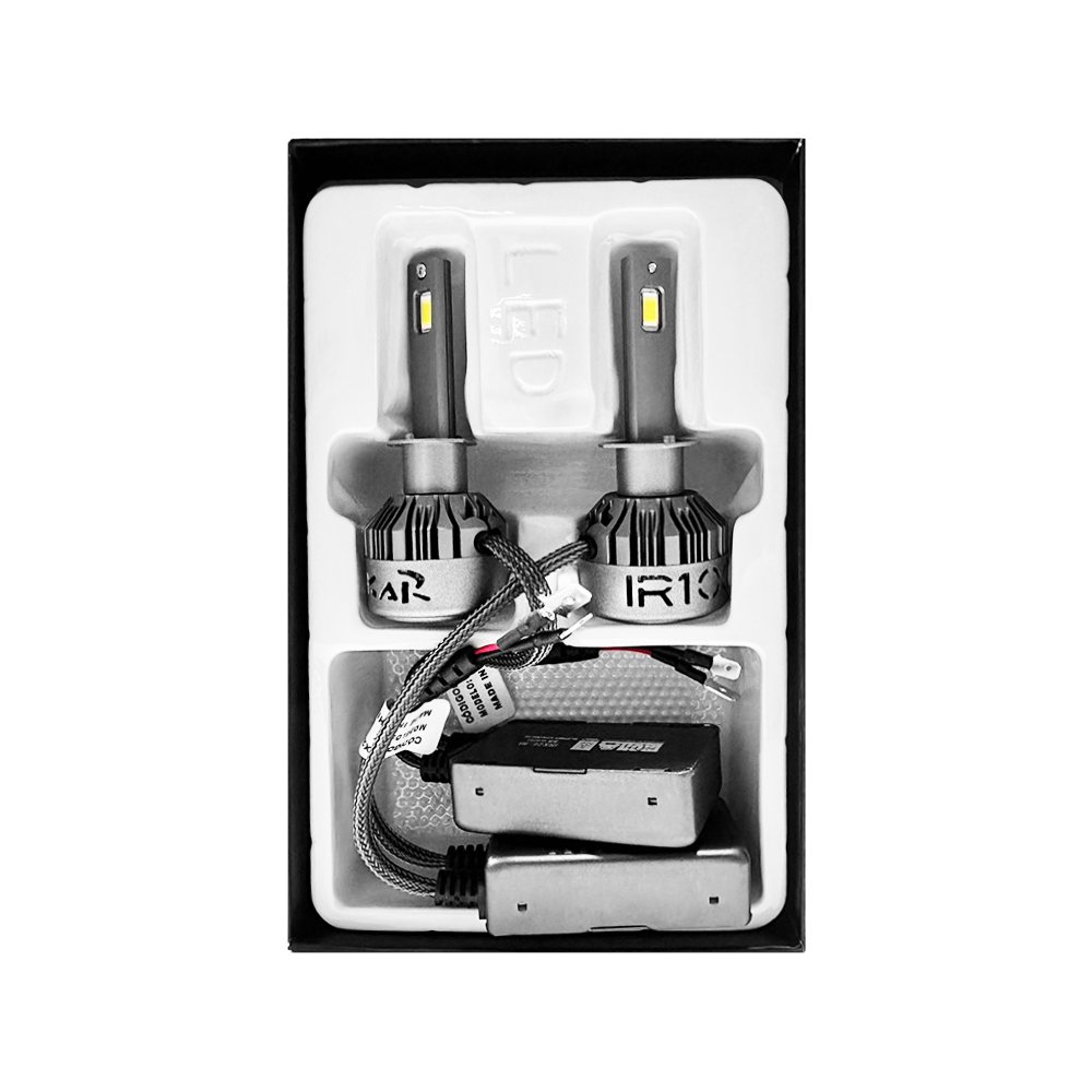 OFF ROAD KIT DE LED DAKAR NEW SERIES CANBUS TRUCK - H3 DAKAR NEW SERIES 50% + LUZ CHIP CSP SUPER CANBUS 45000 LUMENS 55 WATTS 12V - 24V CON COOLER - 5