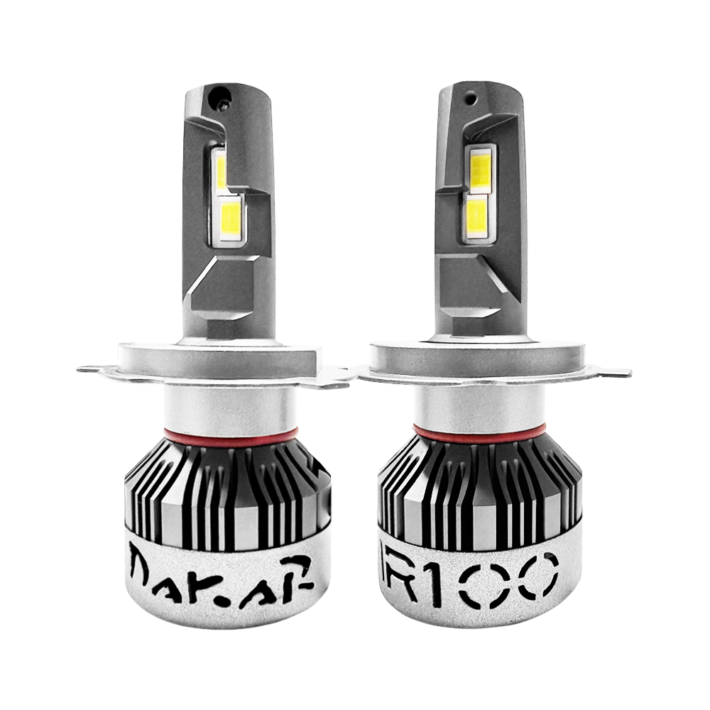 OFF ROAD KIT DE LED DAKAR NEW SERIES CANBUS TRUCK - H4 DAKAR NEW SERIES 50% + LUZ CHIP CSP SUPER CANBUS 45000 LUMENS 55 WATTS 12V - 24V CON COOLER