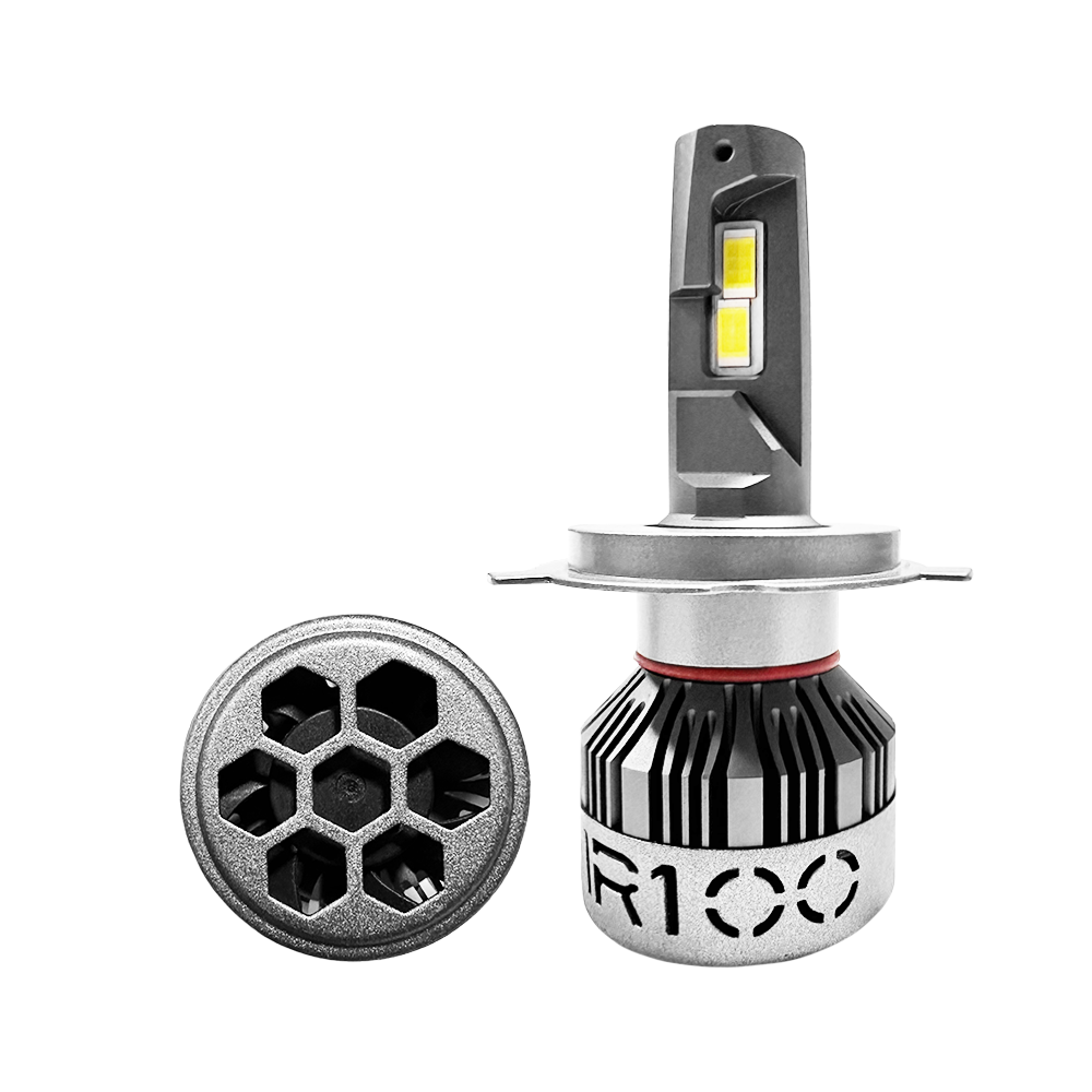 OFF ROAD KIT DE LED DAKAR NEW SERIES CANBUS TRUCK - H4 DAKAR NEW SERIES 50% + LUZ CHIP CSP SUPER CANBUS 45000 LUMENS 55 WATTS 12V - 24V CON COOLER - 2