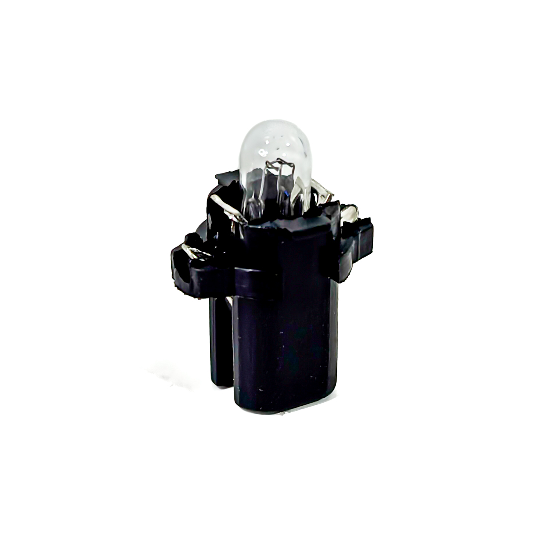 LAMPARAS DE SEÑALIZACION 12V 1.2W BX8.3D 12V 1.2W BLACK 2721 CON PORTALAMPARA NEGRO (CODIGO ANTERIOR: 12597KO)