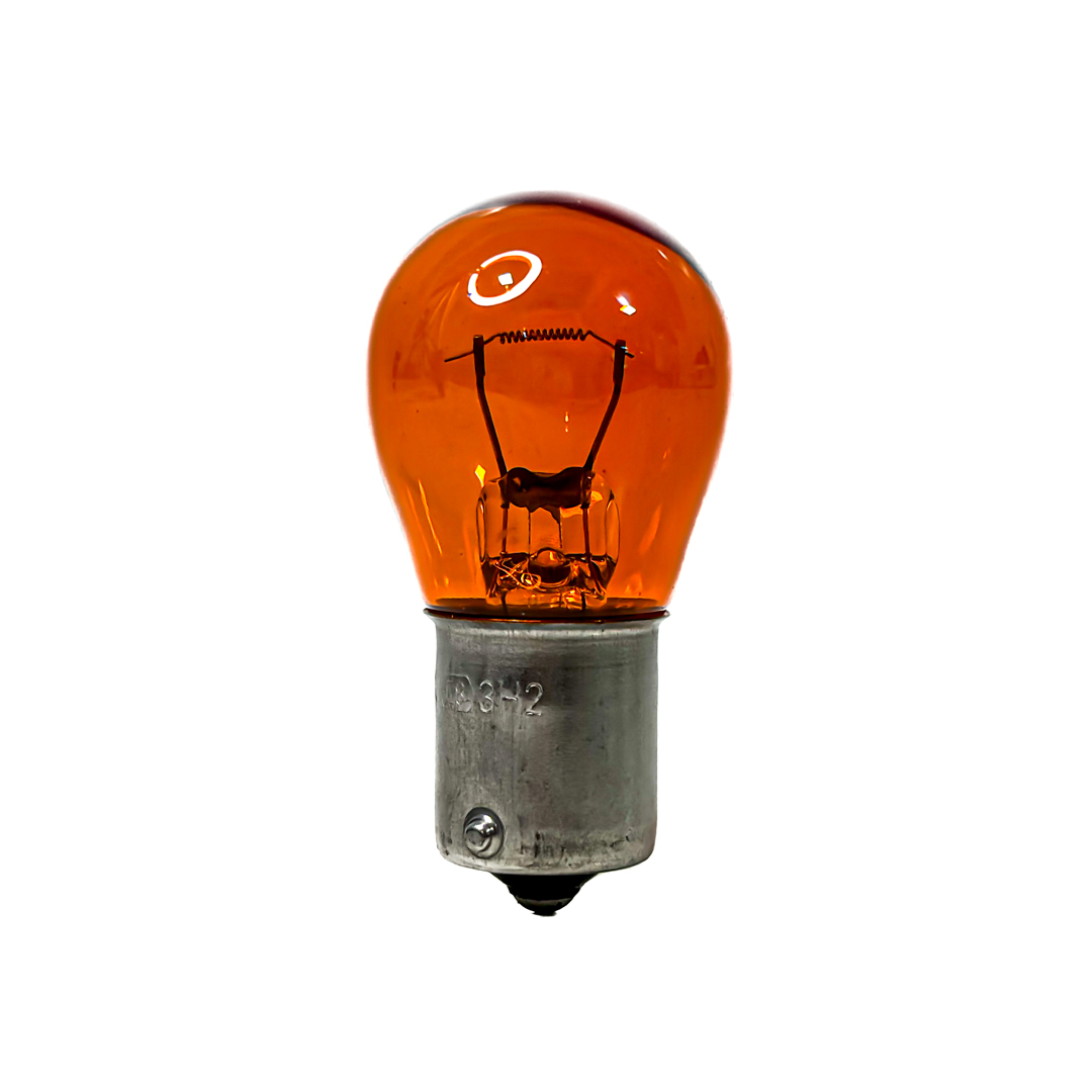 LAMPARAS DE SEÑALIZACION PY21W 24V 21W BAU15S AMBAR V PATAS DEFASADAS (CODIGO ANTERIOR: 13496KO) CANTIDAD POR CAJA MASTER 1000