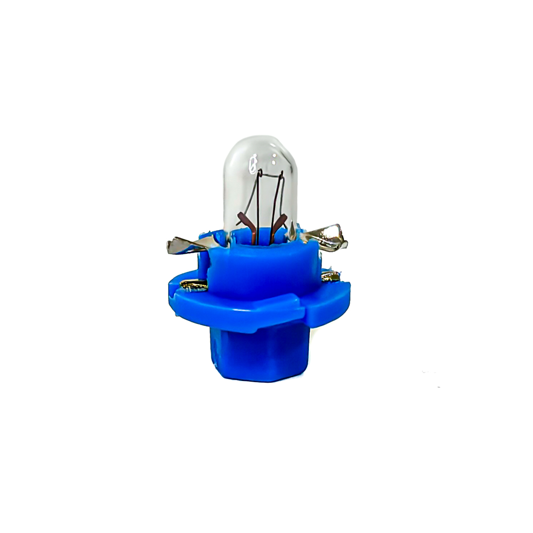 LAMPARAS DE SEÑALIZACION 24V 1.2W BX8.4D 24V 1.2W  BLACK 2721 CON PORTALAMPARA AZUL  (CODIGO ANTERIOR: 13605KO) CANTIDAD POR CAJA MASTER 5000