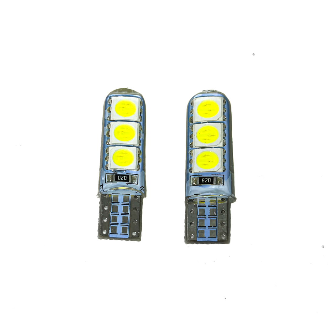 LED SEÑALIZACION SILICA BLISTER X 2 2821 - T10 - W5W - 6 LED 2835 SILICONADO CANBUS BLANCO 12V BLISTER X 2 UNIDADES