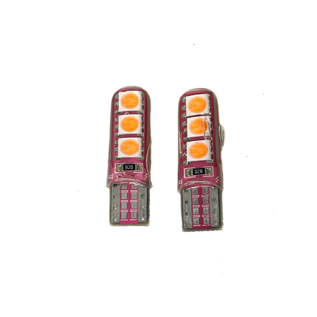 LED SEÑALIZACION SILICA BLISTER X 2 2821 - T10 - W5W - 6 LED 2835 SILICONADO CANBUS ROSA 12V BLISTER X 2 UNIDADES CANTIDAD POR CAJA MASTER 500
