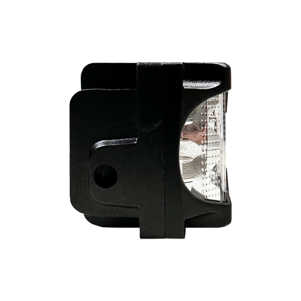 OFF ROAD FARO DE LED FARO CUADRADO DAKAR 4" BLANCO + DRL AMBAR CON LOGO DAKAR BACKLIGHT 12V - 24V 30 WATTS - 3