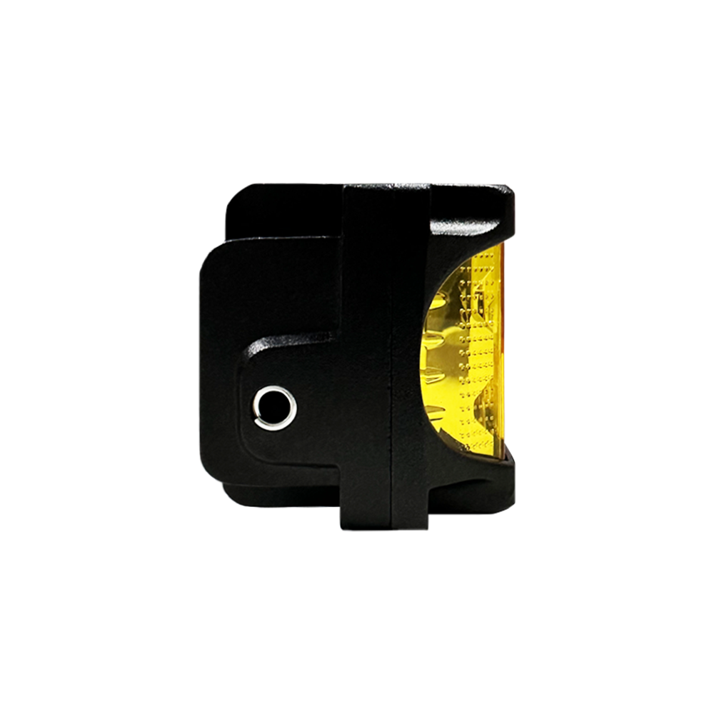 OFF ROAD FARO DE LED FARO CUADRADO DAKAR 4" AMBAR + DRL AMBAR CON LOGO DAKAR BACKLIGHT 12V - 24V 30 WATTS - 3