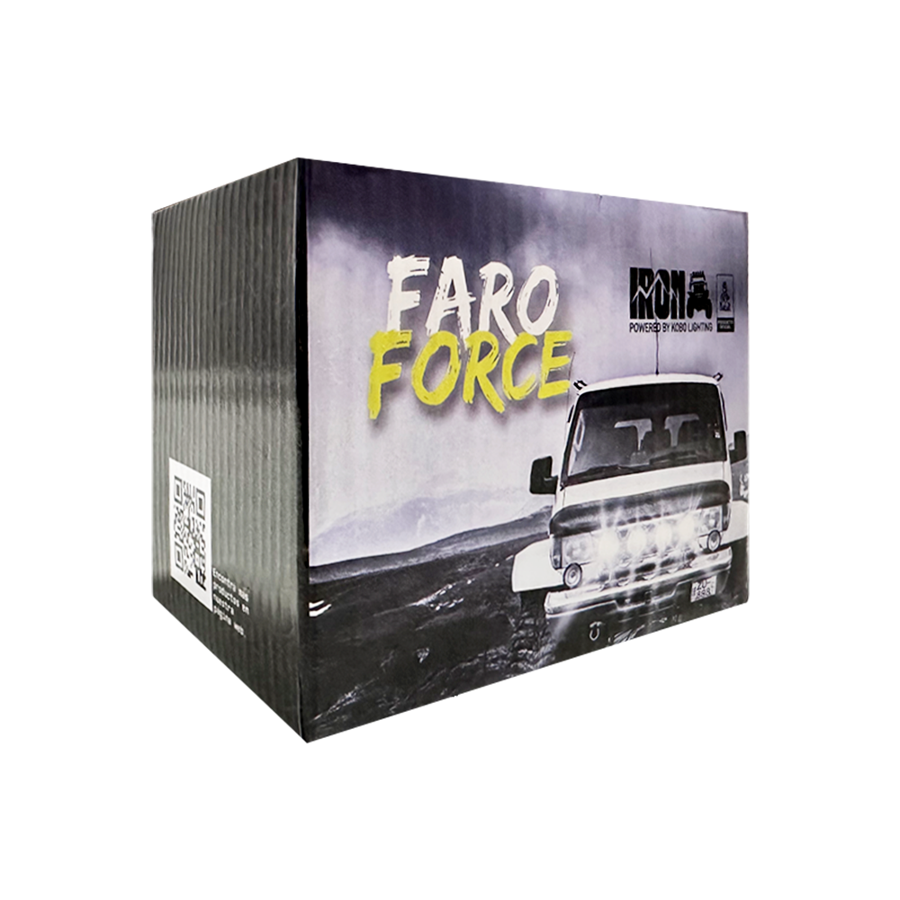OFF ROAD FARO DE LED FARO CUADRADO DAKAR 4" AMBAR + DRL AMBAR CON LOGO DAKAR BACKLIGHT 12V - 24V 30 WATTS - 8
