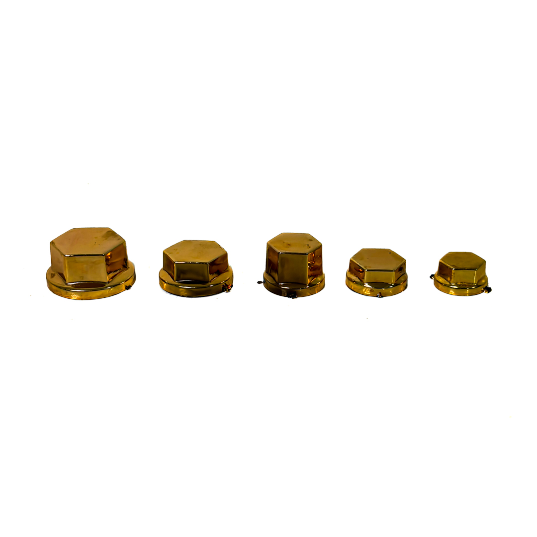 KIT DE CUBRE TORNILLOS MOTO CROMADOS SET DE 30 UNIDADES COLOR NARANJA